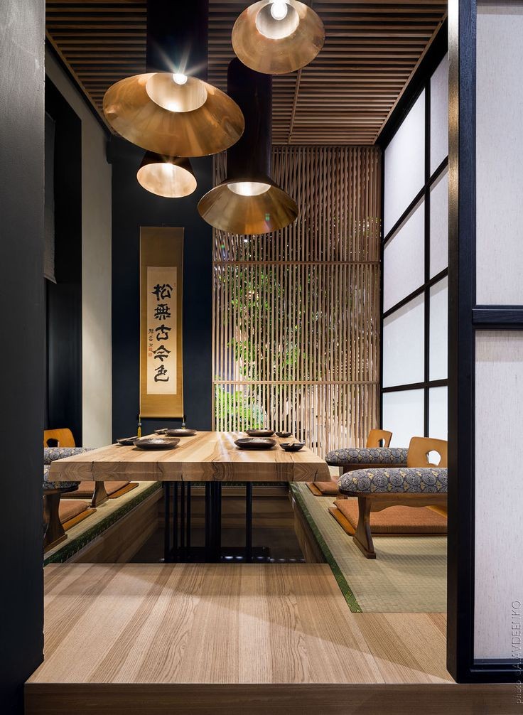 طراحی داخلی رستوران ژاپنی