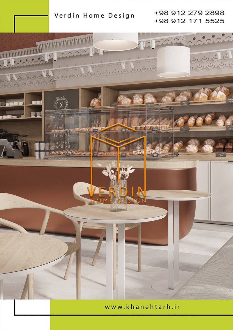 طراحی دکوراسیون کافه نان در اقدسیه