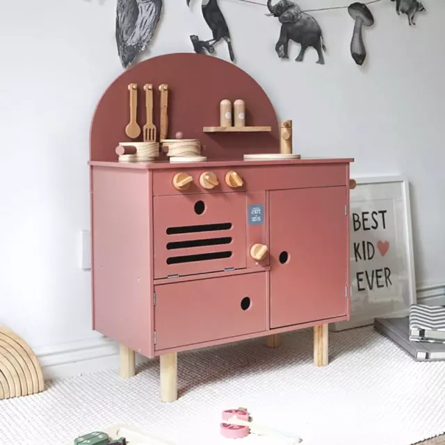 آشپزخانه یک تکه چوبی کودک روستیک مدل 5005 cabinet Rustic wooden