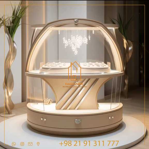 ویترین جواهرات لوکس و گران‌قیمت