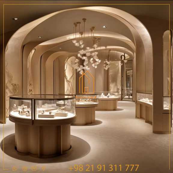 ویترین جواهرات لوکس و گران‌قیمت