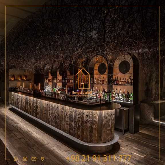 کانتر بار شیک با طراحی خاص 