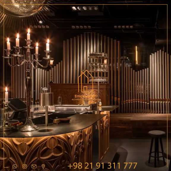 کانتر بار شیک با طراحی خاص 