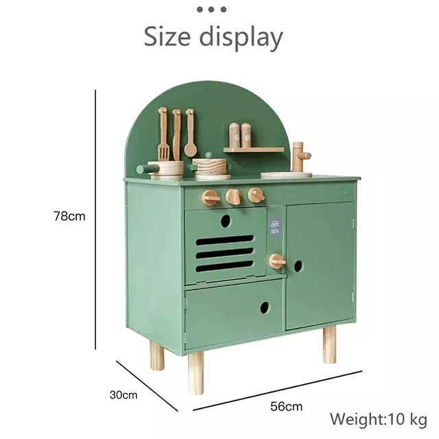 آشپزخانه یک تکه چوبی کودک روستیک مدل 5005 cabinet Rustic wooden