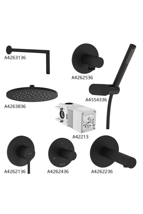 ست دوش تو کار 8 تکه برند ویترا vitra مدل Origin Stil Ankastre