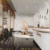 مبلمان سالن آرایش مشکی مدرن و فوقالعاده لوکس