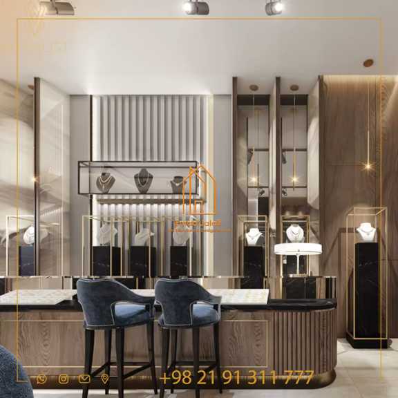 ویترین شیشه‌ای با نورپردازی