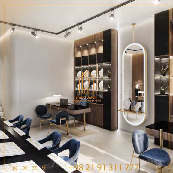 ویترین شیشه‌ای با نورپردازی