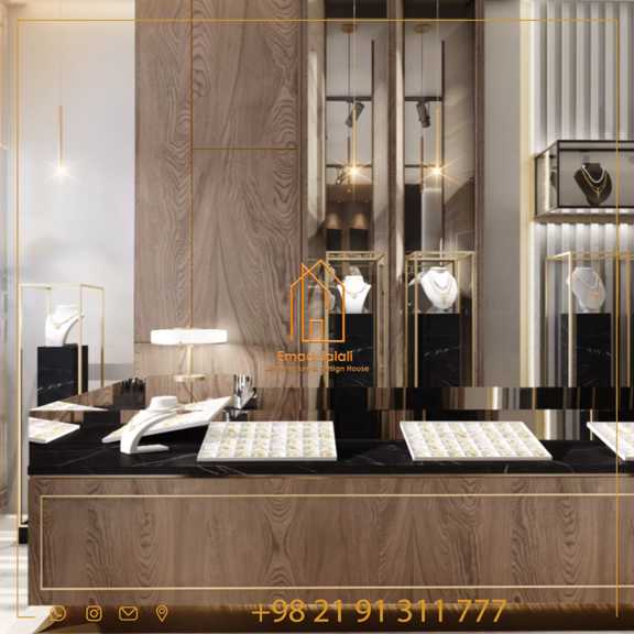 ویترین شیشه‌ای با نورپردازی