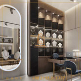 ویترین شیشهای با نورپردازی