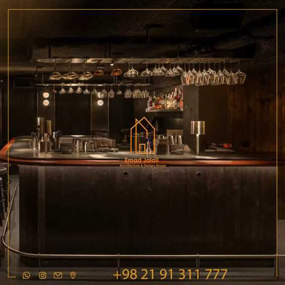 کانتر بار شیک با طراحی خاص