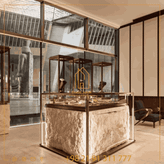 مبلمان ویترین فروشگاه جواهرات شیک