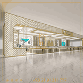 ویترین شیشهای لوکس و مدرن برای فروشگاههای طلا و جواهرات