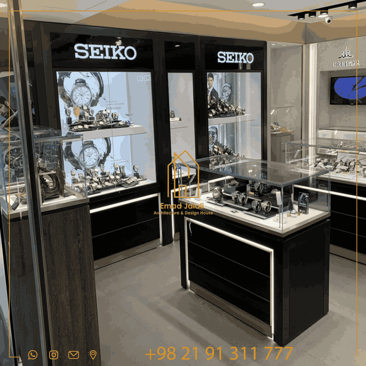 ویترین نمایش ساعت لوکس