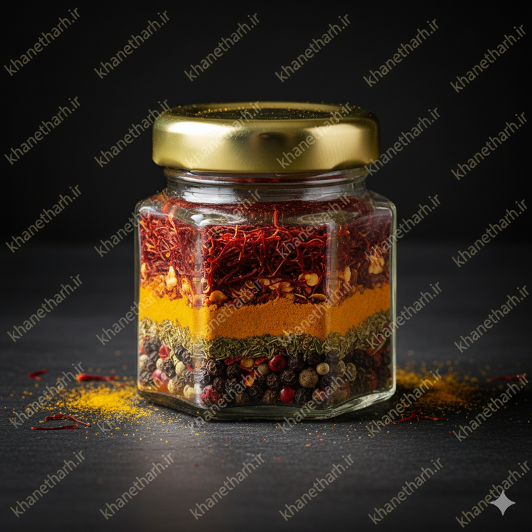 جار تستر شش گوش شیشه ای | درب فلزی | 294 عددی