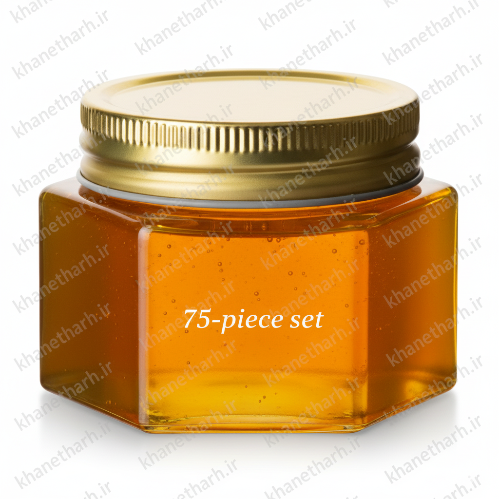 جار شش گوش | درب کانتینری | 75 عددی | سایز 3